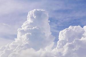 Clouds in blue sky before rain photo