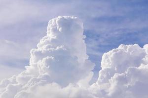 Clouds in blue sky before rain photo