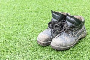 Safety leather man shoe photo