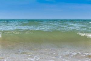 Wave on the sea coast line photo
