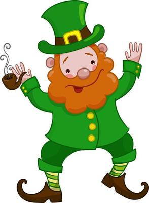 Character cheerful leprechaun, a dwarf in a green caftan illustration for st patrick s day