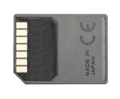 SD memory card on white background photo