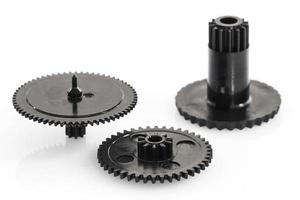 black gear plastic wheel photo