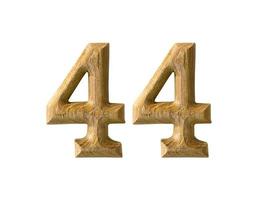 Wooden numeric 44 photo