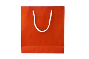 Orange Crumpled peper Bag photo