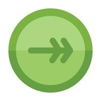 Green Arrow Right Icon vector