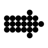 Black Arrow Right Icon vector