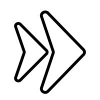 Line Arrow Right Icon vector