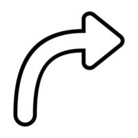 Line Arrow Right Icon vector
