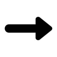 Black Arrow Right Icon vector