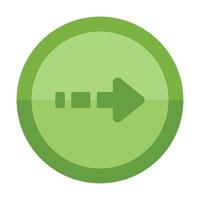 Green Arrow Right Icon vector