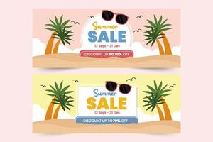 Summer sale graphic template vector