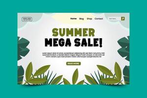 Summer sale graphic template vector