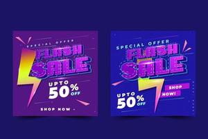 Flash Sale Vector Graphic template Editable