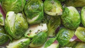 Brussels sprout cabbage vegetables video