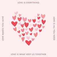 Love Greeting Card vector