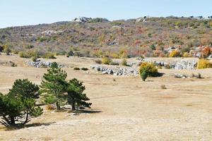 view of mountain plateau Ai-Petri in Crimea photo