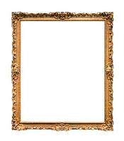 vertical narrow baroque wooden picture frame photo