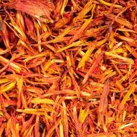 dried safflower petals close up photo