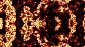 Digital Render Fire Burning Abstraction video