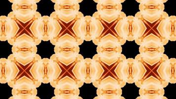 Digital Rendering Red Kaleidoscope Creative Pattern video