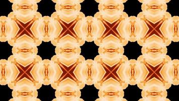 Digital Rendering Red Kaleidoscope Creative Pattern video