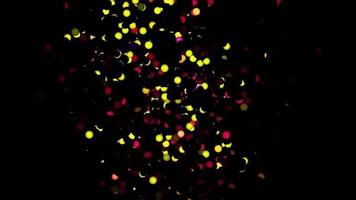 glitter sfere vibranti sfondo astratto rendering digitale video