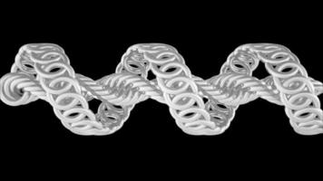 Torneado de alambre abstracto de renderizado 3D video