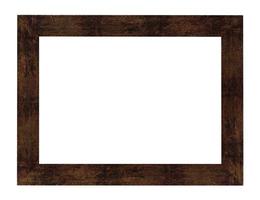 marco de madera ancho pintado marrón plano foto