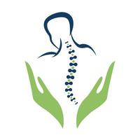 Chiropractic Logo Design Vector illustration.