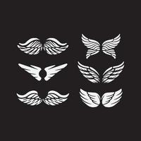 Wings drawing illustration. vector