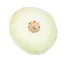 Pattypan white squash isolated on white photo