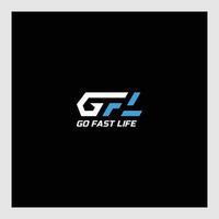 initial logo gfl vector