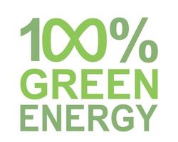 Green energy logo green vector