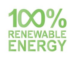 logotipo de energía renovable vector verde