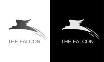 Illustration vector graphic of template logo flying falcon