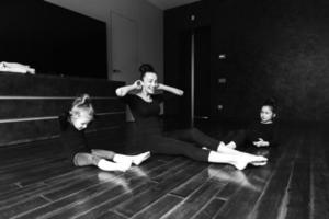 Mom and two daughters spend time together photo