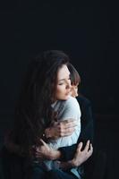 Two girls in each other's tender embraces photo