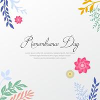 Elegant design of happy remembrance day background vector. vector