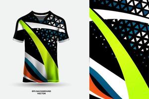 diseño moderno de camiseta de camiseta adecuado para deportes, carreras, fútbol, juegos y vectores de deportes electrónicos