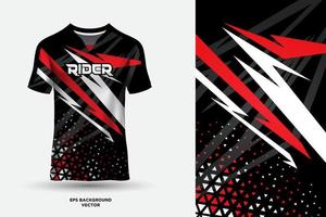 Modern T shirt jersey design suitable for sports, racing, soccer, gaming and e sports vector