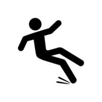 Falling man icon vector