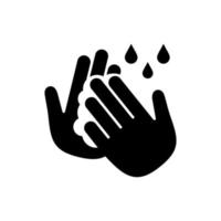 icono de lavado de manos vector