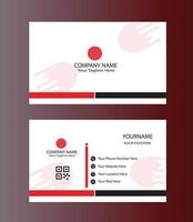 Creative and modern Business card template design, illustration Business card template design, green and blue and black and red with white background color vector