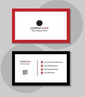 Creative and modern Business card template design, illustration Business card template design, green and blue and black and red with white background color vector