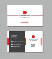 Creative and modern Business card template design, illustration Business card template design, green and blue and black and red with white background color vector