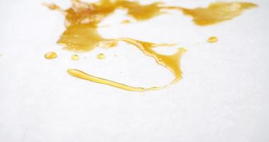 cannabis wax on paper closeup video