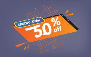 Special Offer banner. promotion banner template for retail business vector