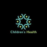 childrens health logo design health care logo vector