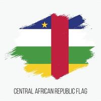 Grunge Central African Republic Vector Flag